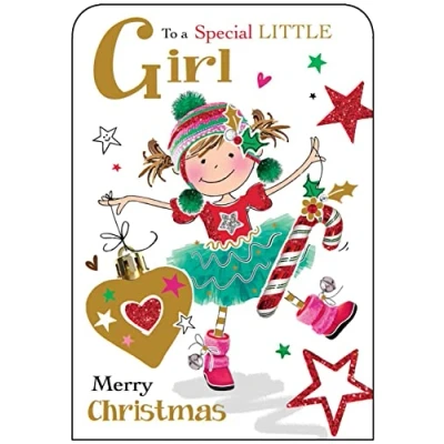 Imagen de Jonny Javelin Tarjeta de Navidad especial para niña