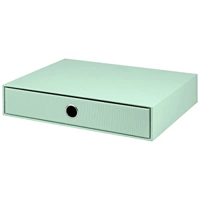 Imagen de Rössler Papier 1524452650 S.O.H.O. Cajón para DIN A4, con orificio de agarre, color menta, 343 x 250 65 mm, 1 unidad