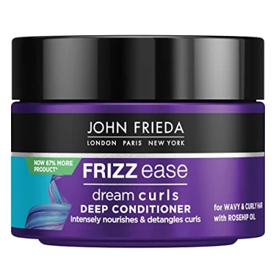 Imagen de JOHN FRIEDA Frizz Ease Dream Curls 100 ml, Mascarilla de Pelo, para Rizos Perfectos, Definidos e Hidratados, Aporta Suavidad y Brillo, Sujeción Duradera