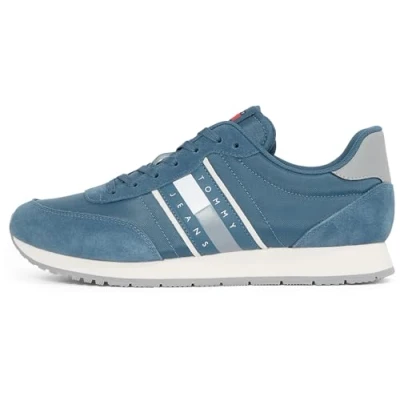 Imagen de Tommy Jeans Zapatillas para Hombre Runner Sneaker de Deporte, Azul (Ocean Storm), 44