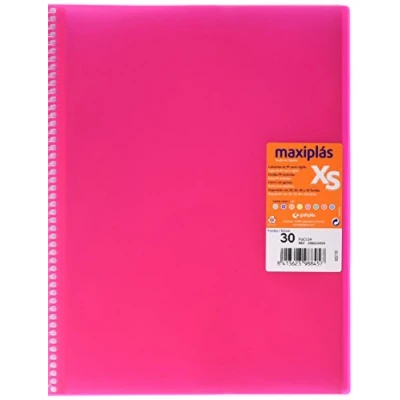 Imagen de Grafoplas 39883054 Carpeta de 30 fundas, A4, tapas PP, color fucsia