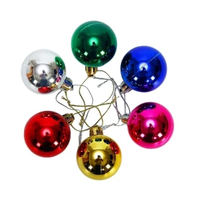 Imagen de 6pcs Bola de Navidad, Diámetro 6cm Arbol Navidad Decoracion Plástico Bolas