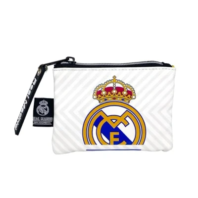 Imagen de CyP Brands Real Madrid, Monedero, Billetero, Cartera, Complementos, Color Blanco, Producto Oficial