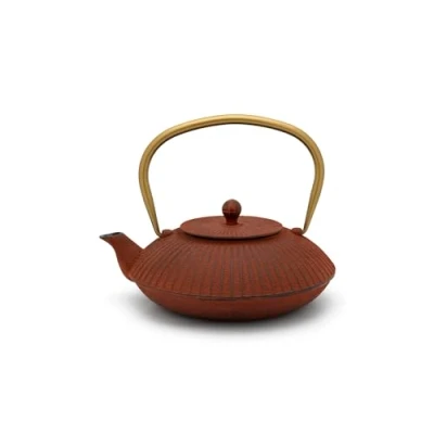 Imagen de Bredemeijer Linhai teapot 1.1 L Cast Iron Red Gold