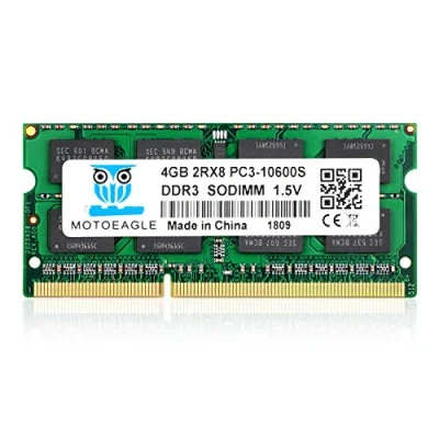 Imagen de 4GB PC3 10600S DDR3 1333MHz 2Rx8 Dual Rank PC2 10600 1333 Sodimm 1.5V 204 pin Sdram Non ECC Unbuffered Módulo de Memoria RAM para portátiles