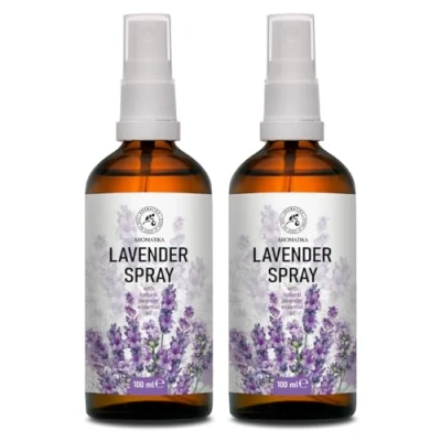 Imagen de Spray Lavanda 2x100ml para Yoga Almohada Relajación Sueño y Habitación Efecto Relajante Dormir con Aromaterapia