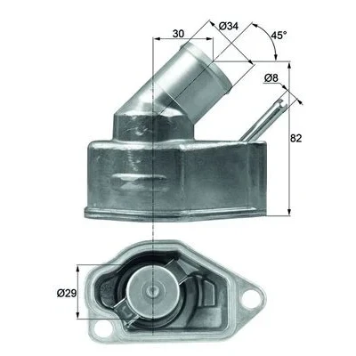 Imagen de MAHLE ORIGINAL TI 10 92 Termostato, refrigerante con junta OPEL: Astra G CC, Zafira B, H GTC