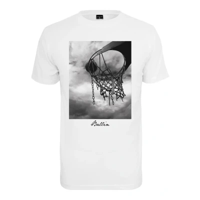 Imagen de Mister Tee Herren Ballin Camiseta estampada, Hombre, Talla: Large, White