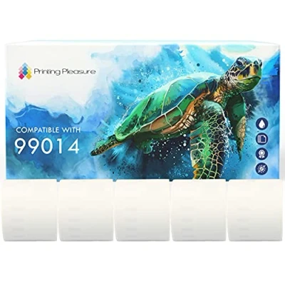 Imagen de Printing Pleasure 5x Compatible 99014 54mm x 101mm Cinta de Etiquetas (220 por Rollo) para Dymo LabelWriter 4XL 450 400 330 320 310 Twin Turbo Duo Seiko SLP 240 200 120 100 Pro Plus