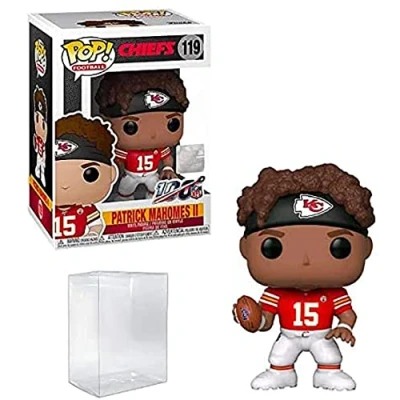 Imagen de Patrick Mahomes Vinyl Figure #119 (Bundled with Compatible Ecotek Pop Box Protector)