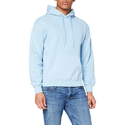 Imagen de Fruit of the Loom SS026M, Sudadera con capucha y cremallera Para Hombre, Azul (Sky Blue), X Large