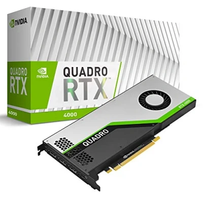 Imagen de PNY VCQRTX4000 PB Tarjeta gráfica (Quadro RTX 4000, 8 GB, GDDR6, 256 bit, 7680 x 4320 Pixeles, PCI Express x16 3.0) Negro