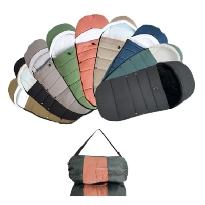 Imagen de Saco Cochecito Universal, Revestimiento Suave y Superficie de Tejido Resistente a la Lluvia, Compatible con BABYZEN YOYO YOYO2 Lavable Máquina (Jengibre)