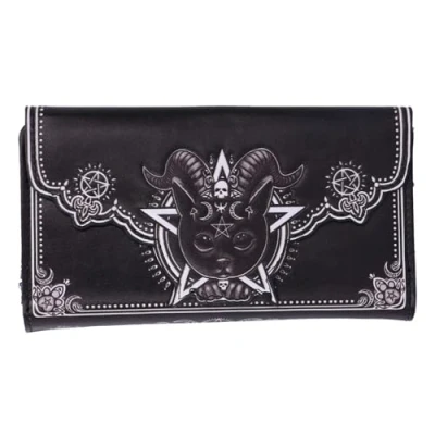 Imagen de Nemesis Now Pawzuph Monedero en Relieve de 18,5 cm, Piel sintética, Negro, con Cuernos, Elegante y práctico, múltiples Ranuras para Dinero Efectivo Tarjetas, Black, Clásico
