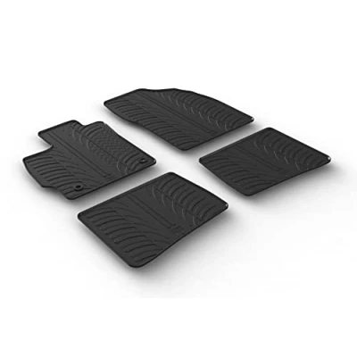 Imagen de Gledring 0692 Juego de alfombrillas suelo Caucho delante y detrás 4 negro 750mm 550mm TOYOTA: Prius III Hatchback