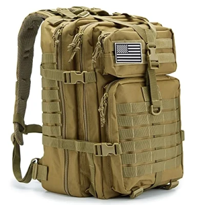 Imagen de QT&amp;QY 45L Mochilas Militares Tácticas para hombres mochila de Asalto del Ejército Molle Bolsa 3 días emergencia senderismo acampar.