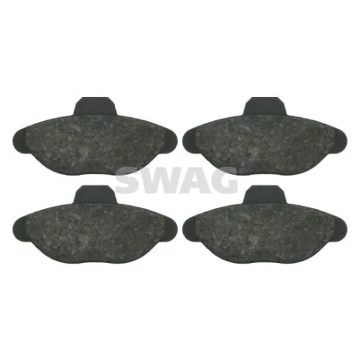 Imagen de SWAG 70 91 6082 Juego de pastillas freno Eje delantero excl. contacto avisador desgaste FIAT: Cinquecento