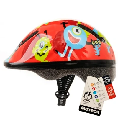 Imagen de Casco Bicicleta Bebe Helmet Bici Ciclismo para Niño Cascos Infantil Patinete Montaña BMX Carretera Skate Patines monopatines MV6 2 (S(48 52cm), Monsters)