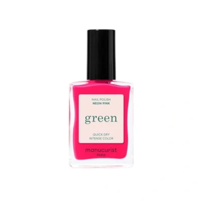 Imagen de Manucurist Green Esmalte de Uñas Neon Pink Pintauñas Rosa Neón Clásico 9 Free Vegano y Orgánico (83%) Manicura Profesional 15 ml