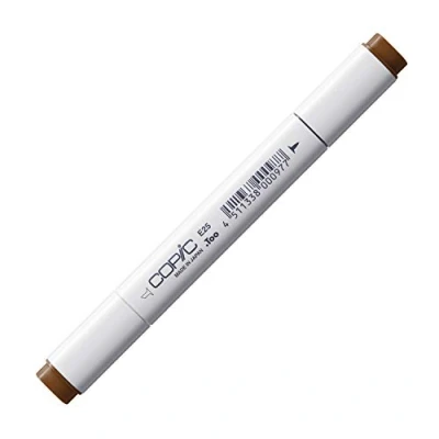 Imagen de Copic Classic E25, Caribe Cocoa, Rotulador Doble con Punta Media y Fina