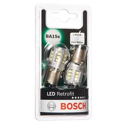 Imagen de Bosch P21W LED Retrofit Lámparas para vehículos, 12 V 1 W BA15s, x2
