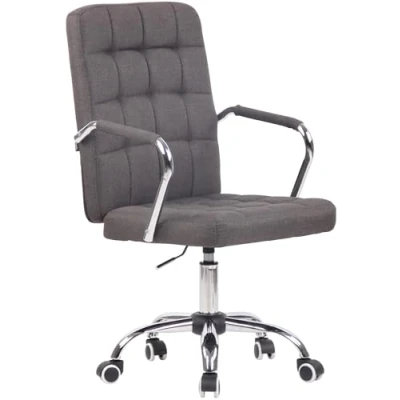 Imagen de CLP Silla de Oficina Terni Tapizada En Tela o Simil Cuero I Escritorio Giratoria &amp; Regulable Altura, Color:Gris Oscuro, Material Base:Tela
