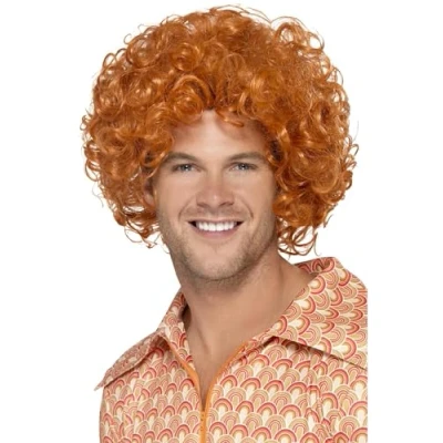 Imagen de Smiffys Peluca Rizada a lo Afro, Rojo
