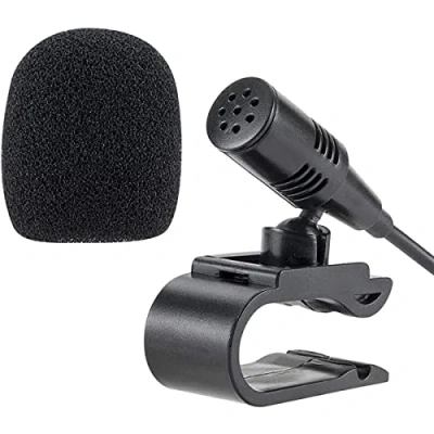 Imagen de NewTH Micrófono externo de 2,5 mm para Pioneer Auto Radio Vehículo Unidad principal Bluetooth Audio estéreo DVD GPS Plug and Play (9,85 ft)
