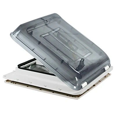 Imagen de Fiamma Turbo Vent Crystal Polar Control Claraboya con termostato para caravana o autocaravana (40 x 40 cm)