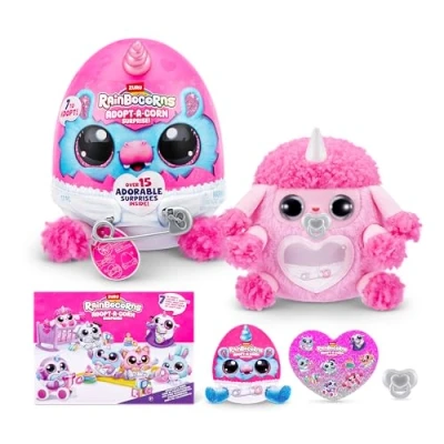Imagen de Adopt A Corn Surprise de ZURU, Juguete Peluche, Peluche Coleccionable, bebé, Huevos Sorpresa para niñas y niños (23.5 cm)