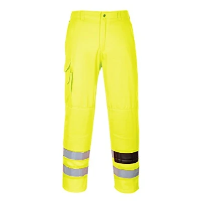 Imagen de Portwest Pantalón Combat De Alta Visibilidad, Tamaño: L, Color: Amarillo, E046YERL