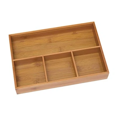 Imagen de Lipper International 824, Bandeja organizadora de Madera bambú con 4 Compartimentos, 11 5/8 Pulgadas x 7 7/8 1 3/4