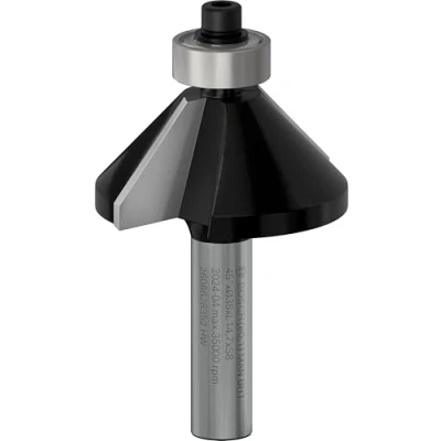 Imagen de Bosch Professional 2 608 628 352 Fresas para biselar 8 mm, B 11 L 15 G 56 45 (pack de 1), Metálico