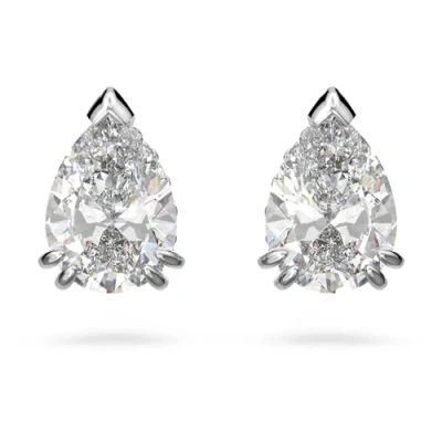 Imagen de Swarovski Stilla STUD Earrings PEAR CUT Pendientes silvercoloured, Mujer, Talla: One Size, Silver coloured