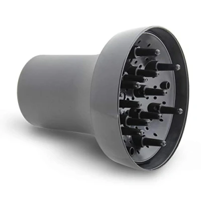 Imagen de Difusor Universal LIM HAIR COLOR para secador de cabello PROFESIONAL. Adaptable a la mayoría secadores. Agarre con gomas y resistente temperatura e impactos. 12 picos (NEGRO)