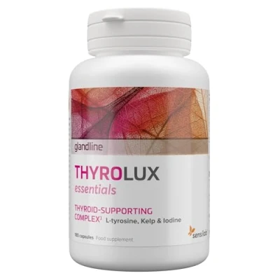 Imagen de Selenio Zinc Tiroides 180 Cápsulas Para Días Yodo, Manganeso, L Tirosina la Sin Gluten, Lactosa, ni OMG, Vegano Sensilab ThyroLux Essentials