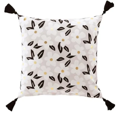 Imagen de Douceur d&#039;Intérieur Darcy cojín con Funda extraíble (45 x 45 cm), algodón Estampado Dorado