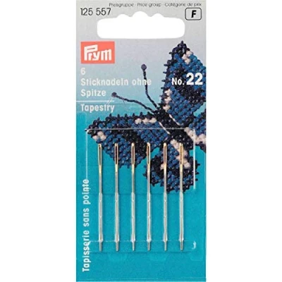 Imagen de Prym Agujas De Bordar, Steel, Plata, 22er, 40 x 0,90 mm, 6 Stück,