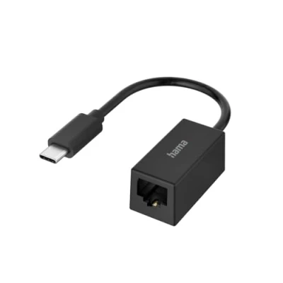 Imagen de Adaptador USB Hama 00200322, C 3.1, Para Gigabit Ethernet, Plug &amp; Play, Negro
