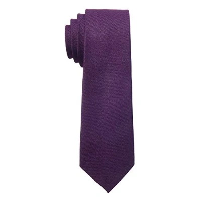 Imagen de MASADA Corbata para Hombre elaborada a mano y con gran esmero 6 cm de ancho Color berenjena