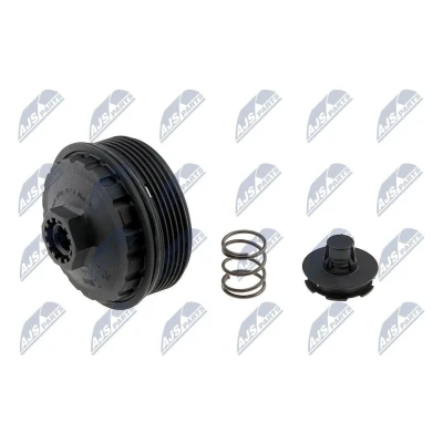Imagen de NTY CCL FR 007 Cubierta, caja filtro de aceite con junta anular FORD: MONDEO 3 Stufenheck, Transit Mk5 Furgón, 3, RENAULT: TRAFIC 2 Kasten