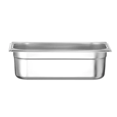 Imagen de HENDI Recipiente GN 1/3,contenedor GN,bordes redondeados,resistente a Temperaturas de 40 300C,apto para hornos,congeladores,calientaplatos,baño María,4L,325x176x(H) 100mm,acero inoxidable