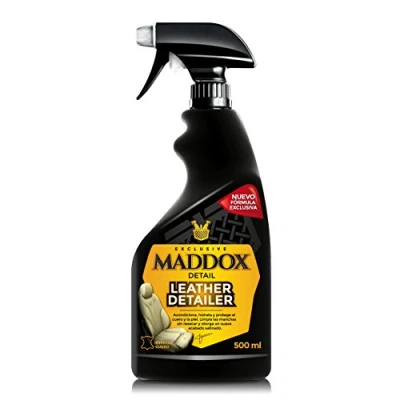 Imagen de Maddox Detail Limpiador Cuero Coche y Acondicionador Limpieza Tratamiento de Piel Eliminación Suciedad Manchas Restaura Asientos Leather Detailer 500ml