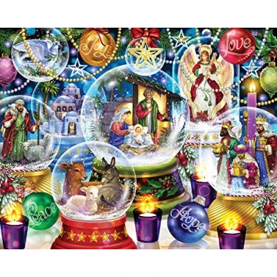 Imagen de Globos de Nieve la Natividad Rompecabezas 1000 Piezas (Jigsaw Puzzle)
