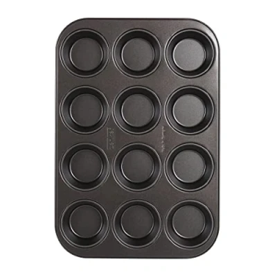 Imagen de Zenker 12 moldes para magdalenas y cupcakes, resistentes al calor, antiadherente, color negro
