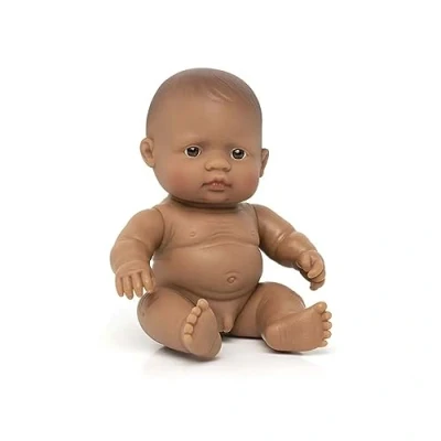 Imagen de Miniland Baby Latinoamericano Niño 21cm Muñeco, Color real (31147)