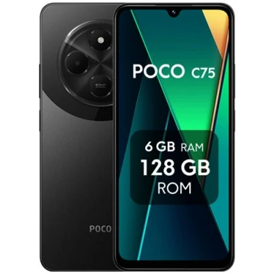 Imagen de Xiaomi Poco C75 Smartphone de 6+128GB, Pantalla 6.88&quot; 120Hz HD+, Medialek Helio G81, Triple Camara 50MP+2MP, 5000mAh, Negro