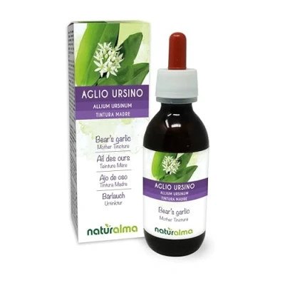 Imagen de Ajo de oso (Allium ursinum) hojas y bulbos Tintura Madre sin alcohol Naturalma Extracto líquido gotas 120 ml Complemento alimenticio Vegano