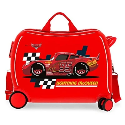 Imagen de Disney Cars Lightning Mcqueen Maleta Infantil Rojo 50x38x20 cms Rígida ABS Cierre combinación 34L 2,1Kgs 4 Ruedas Equipaje de Mano