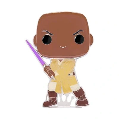 Imagen de Funko Pop! Large Enamel Pin Star Wars: Mace Windu Pins de Esmalte Broche Coleccionable para Mochilas Y Bolsos Idea Regalo Mercancia Oficial Movies Fans